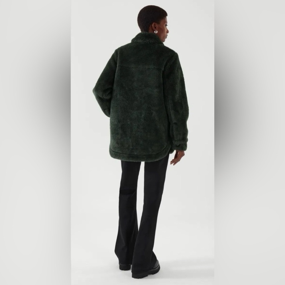 COS Deep Green Teddy Jacket - Picture 5 of 5